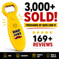 Dad Joke Bottle Opener | Funny Dad Jokes Gift for Dad | Fathers Day Gifts, Dad Birthday Gift from Daughter Son | Gag Gifts for Men, White Elephant Gifts for Adults