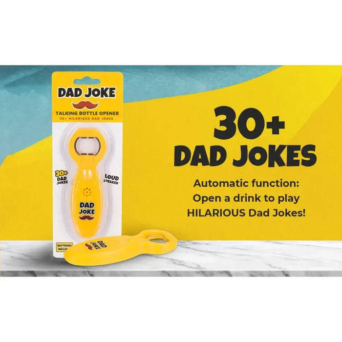 Dad Joke Bottle Opener | Funny Dad Jokes Gift for Dad | Fathers Day Gifts, Dad Birthday Gift from Daughter Son | Gag Gifts for Men, White Elephant Gifts for Adults