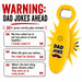 Dad Joke Bottle Opener | Funny Dad Jokes Gift for Dad | Fathers Day Gifts, Dad Birthday Gift from...