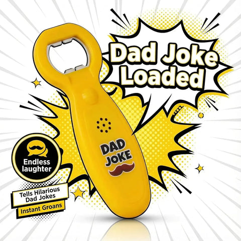 Dad Joke Bottle Opener | Funny Dad Jokes Gift for Dad | Fathers Day Gifts, Dad Birthday Gift from Daughter Son | Gag Gifts for Men, White Elephant Gifts for Adults
