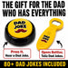 Dad Joke Gift Set | Talking Dad Joke Bottle Opener & Button Set | Funny Gifts for Dad | Fathers Day Birthday Gift
