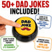 Dad Joke Gift Set | Talking Dad Joke Bottle Opener & Button Set | Funny Gifts for Dad | Fathers Day Birthday Gift