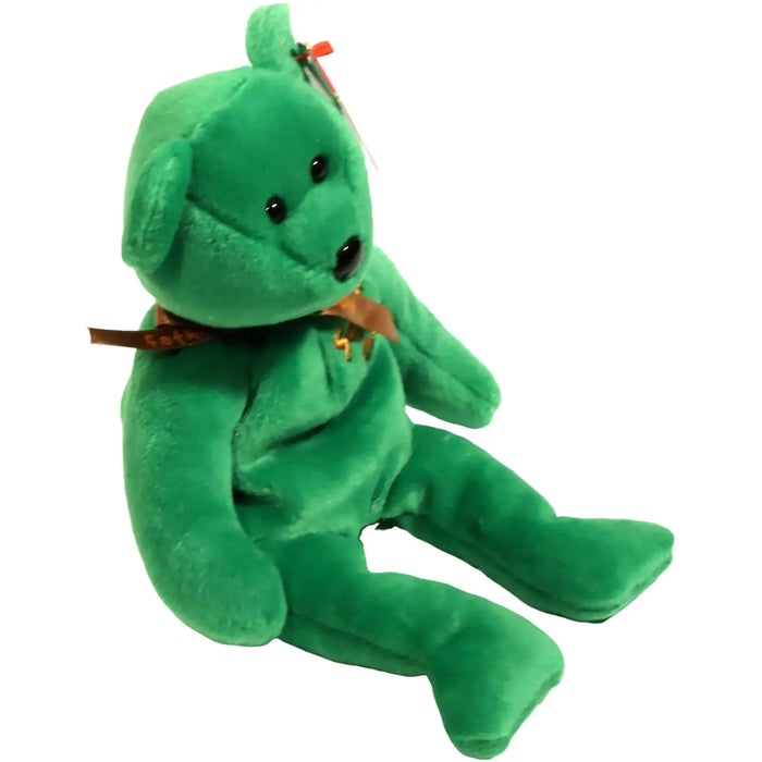 Dad-e the Super Dad Green Bear Plush (8") - Ty - Original Beanie Babies Series (2004)