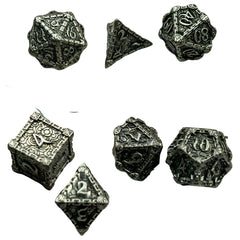 Dagger of Venom Dice Set (7 Dice, Polyhedral, Metal) - Game Master Dice