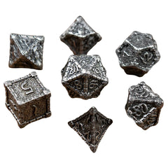 Dagger of Venom Dice Set (7 Dice, Polyhedral, Metal) - Game Master Dice