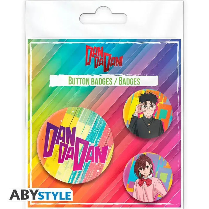 Dan Da Dan - Badge Pack - Momo & Okarun X4 - ABYstyle