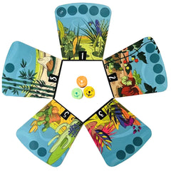 Dandelions - Dice-Based Nature Board Game for Family, Adults, and Children (2-3 Players, Ages 7+) - Allplay