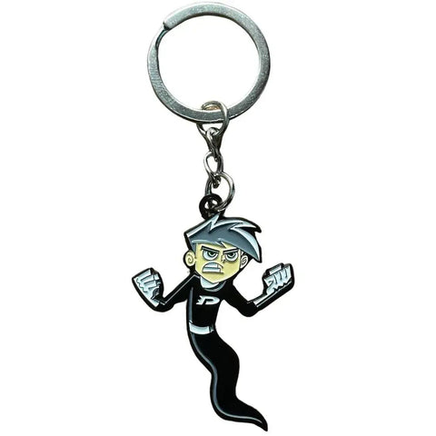 Danny Phantom - Ghost Mode Danny Fenton Keychain (Soft Enamel) - Zen Monkey Studios