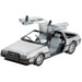 DeLorean DMC-12 Car 3D Figure Model Kit (Steel, Hard Difficulty) - Fascinations - Metal Earth Series - (2023)