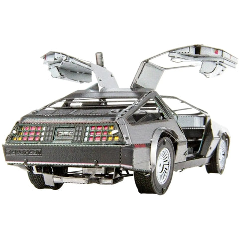 DeLorean DMC-12 Car 3D Figure Model Kit (Steel, Hard Difficulty) - Fascinations - Metal Earth Series - (2023) - Image 4