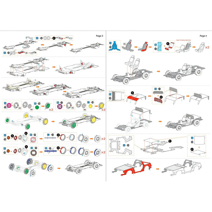DeLorean DMC-12 Car 3D Figure Model Kit (Steel, Hard Difficulty) - Fascinations - Metal Earth Series - (2023)