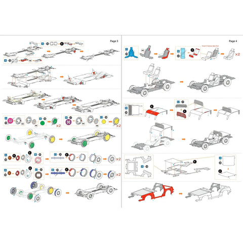 DeLorean DMC-12 Car 3D Figure Model Kit (Steel, Hard Difficulty) - Fascinations - Metal Earth Series - (2023) - Image 8