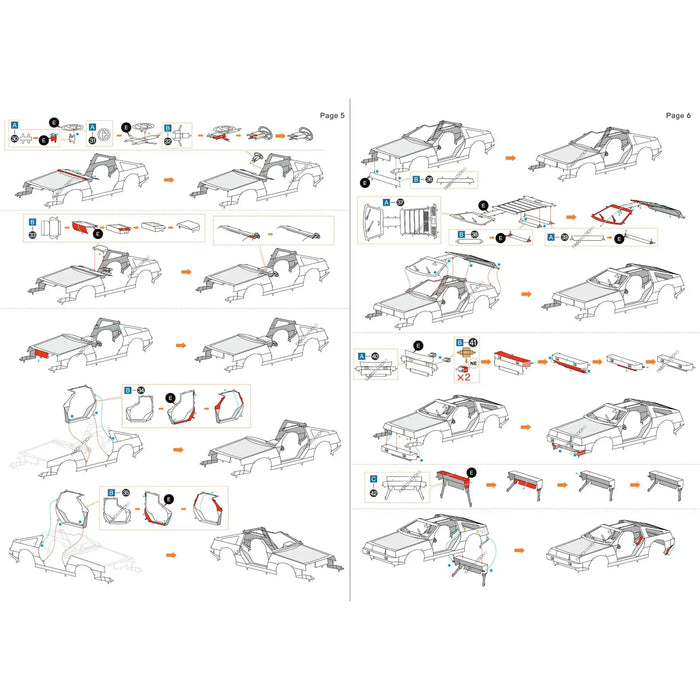 DeLorean DMC-12 Car 3D Figure Model Kit (Steel, Hard Difficulty) - Fascinations - Metal Earth Series - (2023)