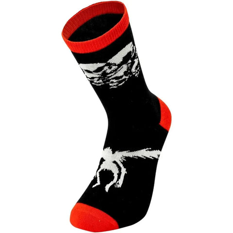 Death Note - Black & Red Ryuk Crew Socks (1 Pair) - ABYstyle