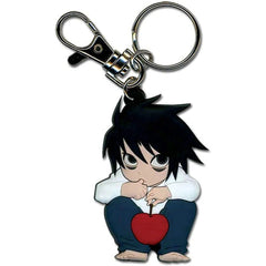 Death Note - Chibi "L" with Apple Keychain (2.5", PVC) - Great Eastern Entertainment