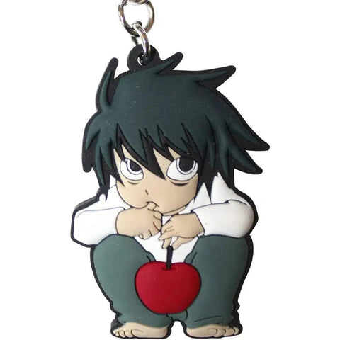 Death Note - Chibi “L” with Apple Keychain (PVC) - ABYstyle