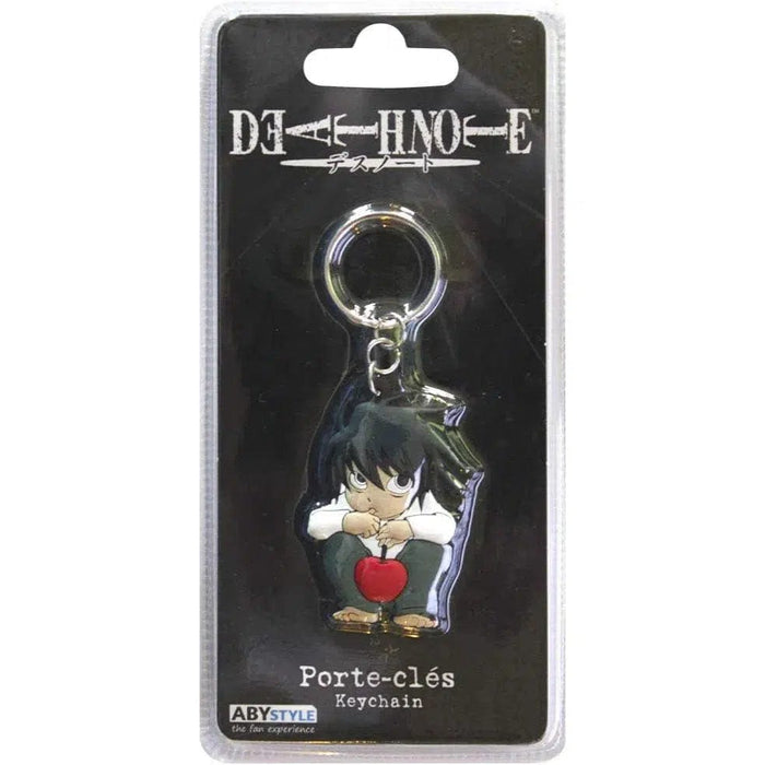 Death Note - Chibi “L” with Apple Keychain (PVC) - ABYstyle