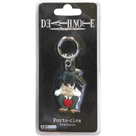 Death Note - Chibi “L” with Apple Keychain (PVC) - ABYstyle