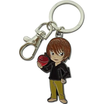 Death Note - Chibi Light Yagami with Apple Keychain (2