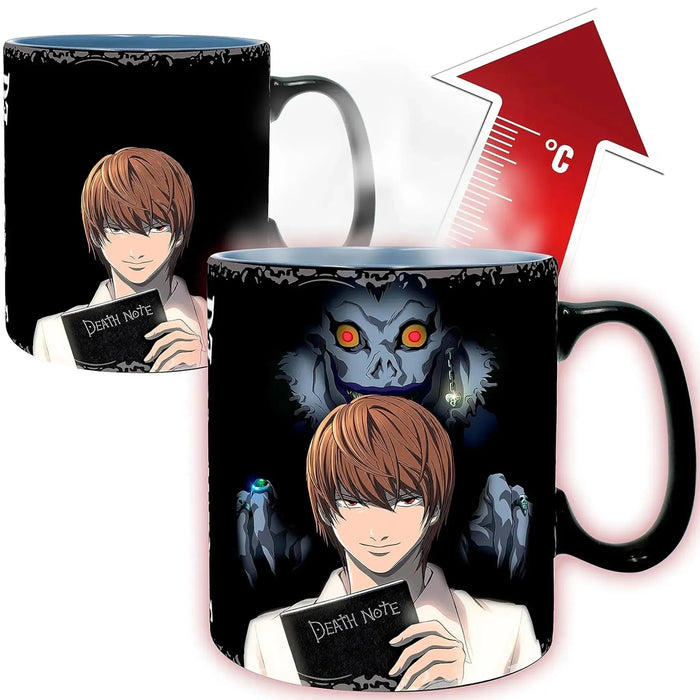 Death Note - Kira & L Magic Heat-Change Mug (Ceramic, 16 oz.) - ABYstyle