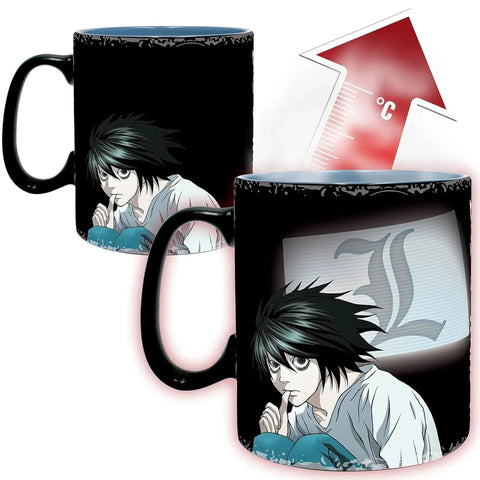 Death Note - Kira & L Magic Heat-Change Mug (Ceramic, 16 oz.) - ABYstyle - Image 3