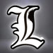 Death Note - L Logo Decorative Portable LED Wall Lamp - ABYstyle