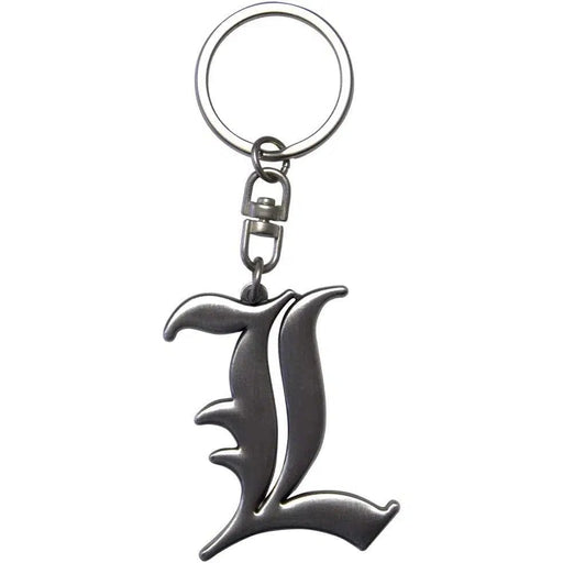 Death Note - "L" Symbol 3D Keychain (Metal) - ABYstyle