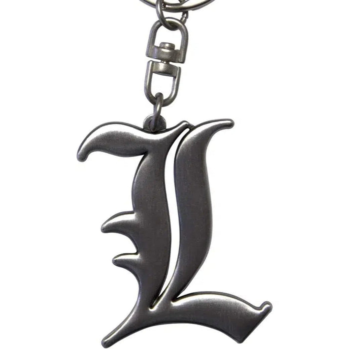 Death Note - "L" Symbol 3D Keychain (Metal) - ABYstyle