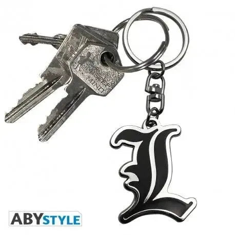 Death Note - L Symbol Keychain (Metal) - ABYstyle - Image 3