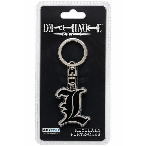 Death Note - L Symbol Keychain (Metal) - ABYstyle - Image 1