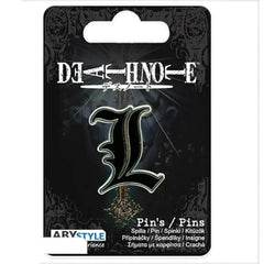 Death Note - "L" Symbol Pin Badge (1.25", Metal) - ABYstyle