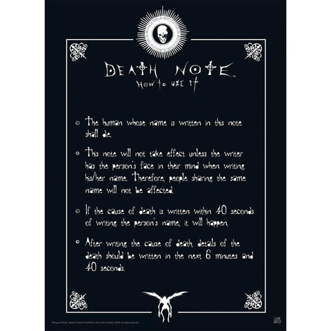 Death Note - Light & Death Note Boxed Poster Set (20.5