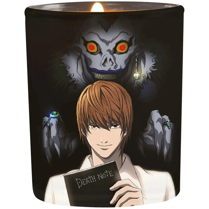 Death Note - Light, Ryuk & Death Note Rules Wax Candle Glass Jar (3.5", 30 Hours Burn Time) - ABYstyle