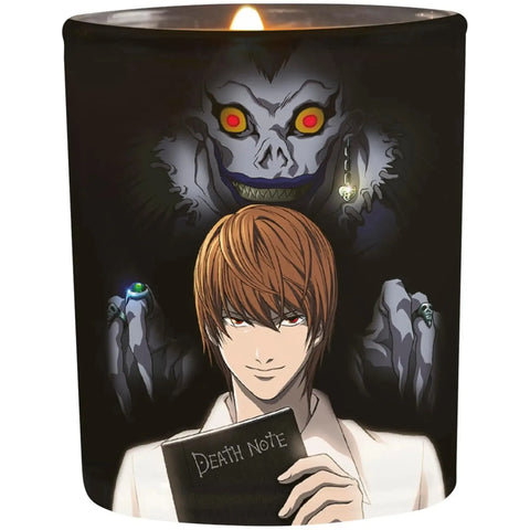 Death Note - Light, Ryuk & Death Note Rules Wax Candle Glass Jar (3.5