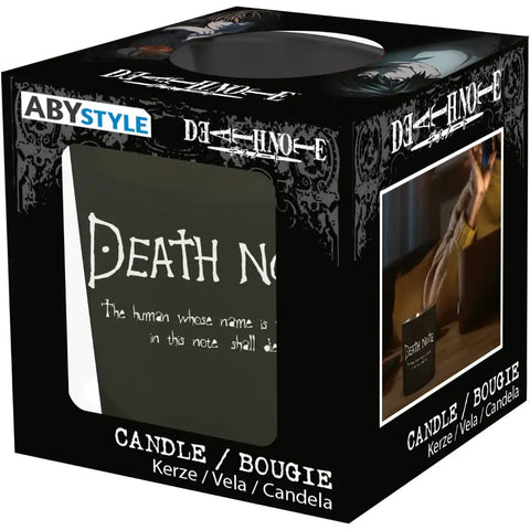 Death Note - Light, Ryuk & Death Note Rules Wax Candle Glass Jar (3.5