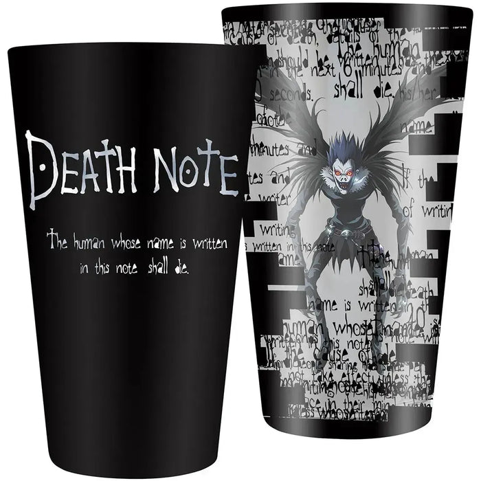 Death Note - Ryuk & Death Note Rules Drinking Glass (13.5 oz.) - ABYstyle