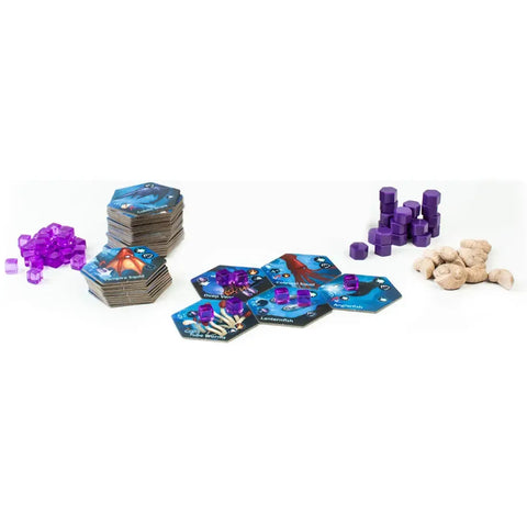 Deep Vents - Tile Placement Nature Board Game for Family and Adults (2-4 Players, Age 13+) - Red Raven Games