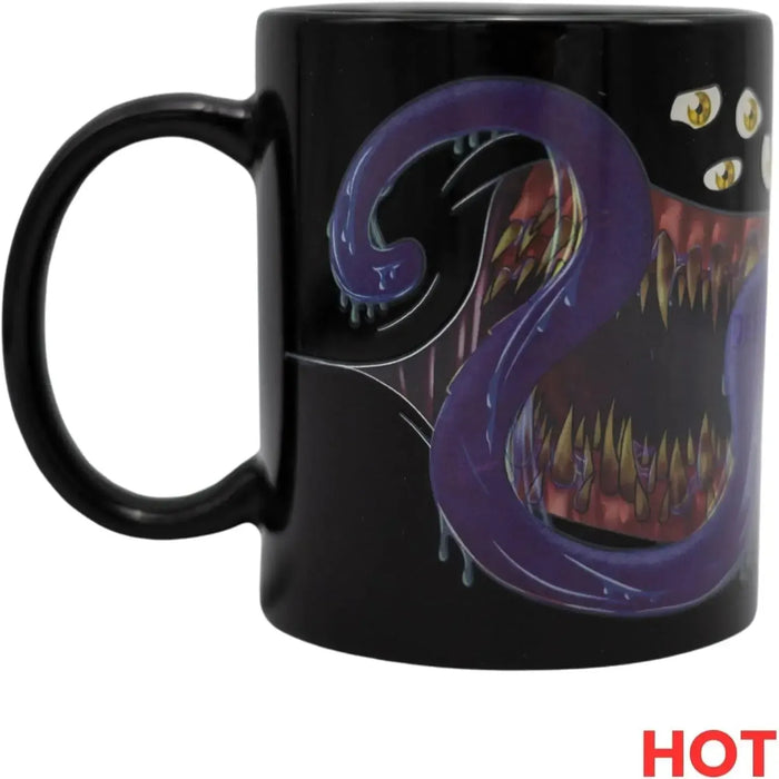 "Definetly Not A Mimic" Magic Heat-Change Mug for Tabletop Gamers, Dungeon Masters & Nerds (Ceramic, 11 oz.) - Adventurer's Forge