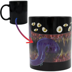 "Definetly Not A Mimic" Magic Heat-Change Mug for Tabletop Gamers, Dungeon Masters & Nerds (Ceramic, 11 oz.) - Adventurer's Forge