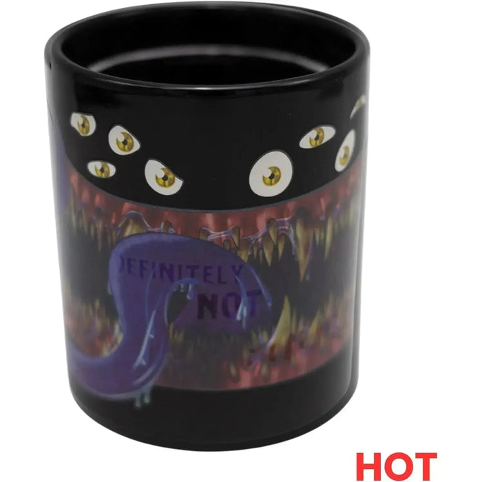"Definetly Not A Mimic" Magic Heat-Change Mug for Tabletop Gamers, Dungeon Masters & Nerds (Ceramic, 11 oz.) - Adventurer's Forge