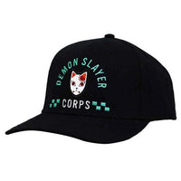 Demon Slayer Corps Snapback Hat (Black, Elite Flex, Pre-Curved Bill) - Bioworld- Image 3