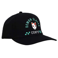 Demon Slayer Corps Snapback Hat (Black, Elite Flex, Pre-Curved Bill) - Bioworld- Image 4