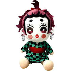 Demon Slayer [Entertainment District Arc] - Sitting Tanjiro Kamado With Makeup Jumbo Plush (12") - Great Eastern Entertainment