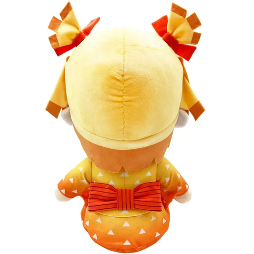 Demon Slayer [Entertainment District Arc] - Sitting Zenitsu Agatsuma With Makeup Jumbo Plush (12") - Great Eastern Entertainment