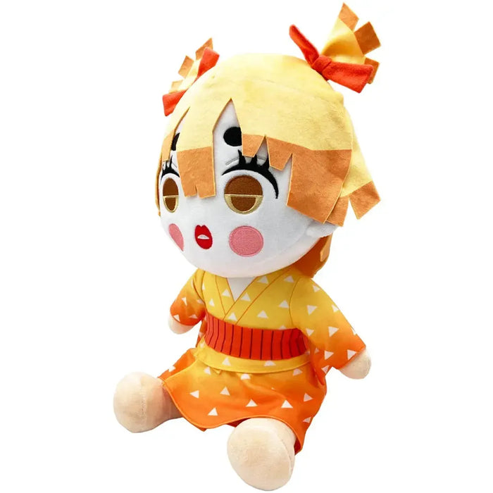 Demon Slayer [Entertainment District Arc] - Sitting Zenitsu Agatsuma With Makeup Jumbo Plush (12") - Great Eastern Entertainment