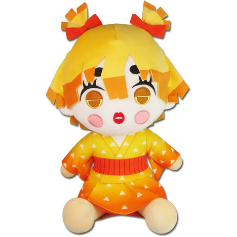 Demon Slayer [Entertainment District Arc] - Sitting Zenitsu Agatsuma With Makeup Jumbo Plush (12