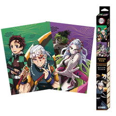 Demon Slayer [Entertainment District Arc] - Tanjiro, Uzui, Daki & Gyutaro Boxed Poster Set (20.5"x15") - ABYstyle - Series 1