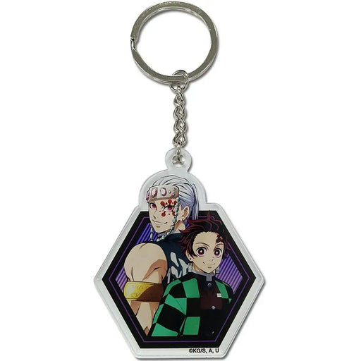 Demon Slayer [Entertainment District Arc] - Tengen Uzui & Tanjiro Kamado Keychain (2.5", Acrylic) - Great Eastern Entertainment