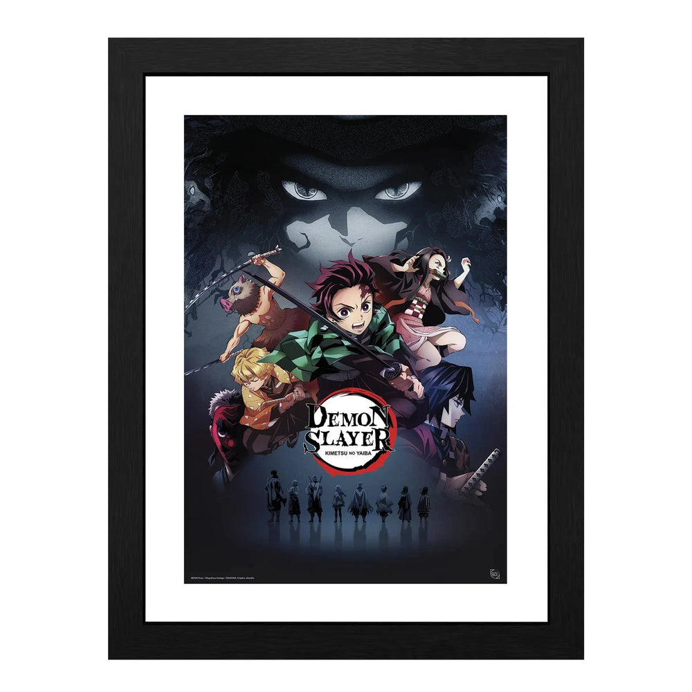 Demon Slayer - Heroes & Hashira vs. Muzan & Demons Framed Poster (13.5" x 17.5") - ABYstyle