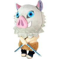 Demon Slayer - Inosuke Hashibira with Nichirin Swords Plush (8") - Great East...- Image 3
